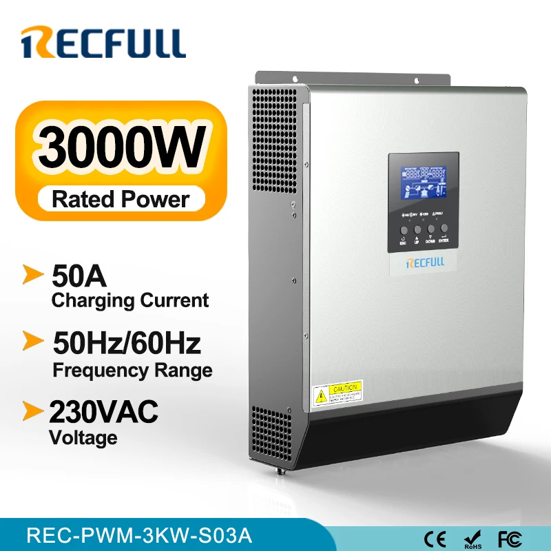 3000W Pure Sine Wave Inverter with PWM 50A Solar Controller, 220V/230VAC 24VDC Solar Inverter ,Free Shipping
3000W Pure Sine Wave Inverter with PWM 50A Solar Controller, 220V/230VAC 24VDC Solar Inverter ,Free Shipping