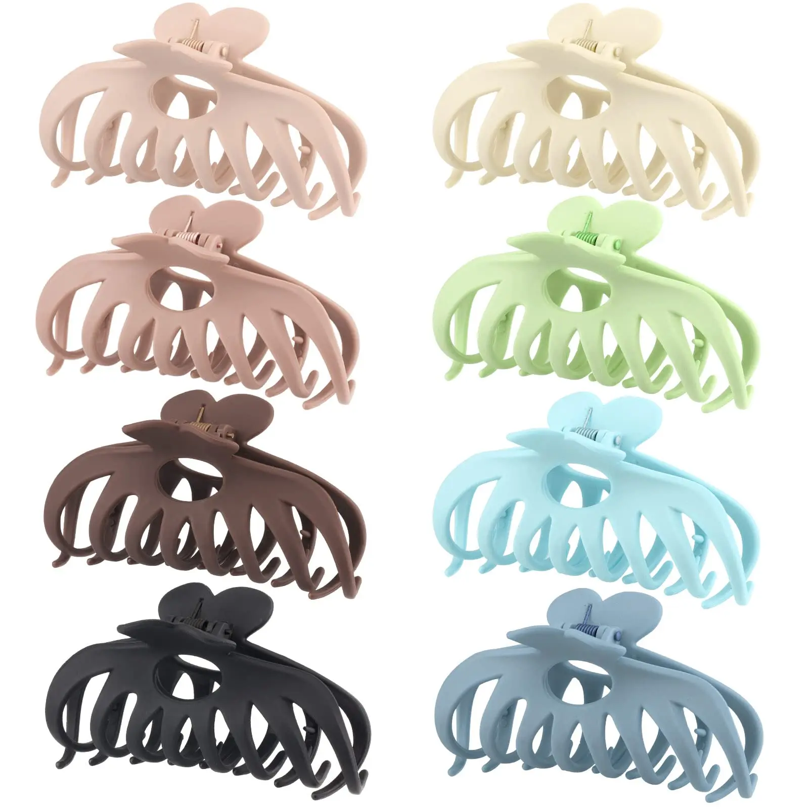 Large Hair Claw Clips for Women Thin Thick Curly Hair Big Matte Banana Clips Strong Hold jaw clip Neutral and Light Colors
Large Hair Claw Clips for Women Thin Thick Curly Hair Big Matte Banana Clips Strong Hold jaw clip Neutral and Light Colors