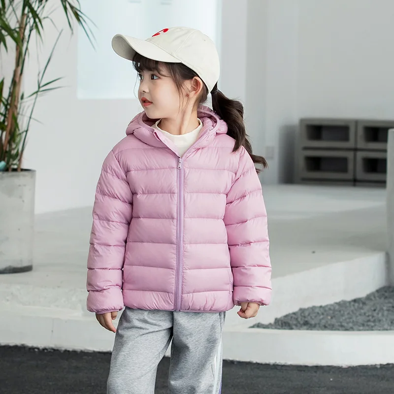 Winter Solid Lightweight Down Jacket with Storage Bag Girls Thin Hooded Coat 3y+ Children Casual Clothes Kid Boys Warm Outerwear
Winter Solid Lightweight Down Jacket with Storage Bag Girls Thin Hooded Coat 3y+ Children Casual Clothes Kid Boys Warm Outerwear