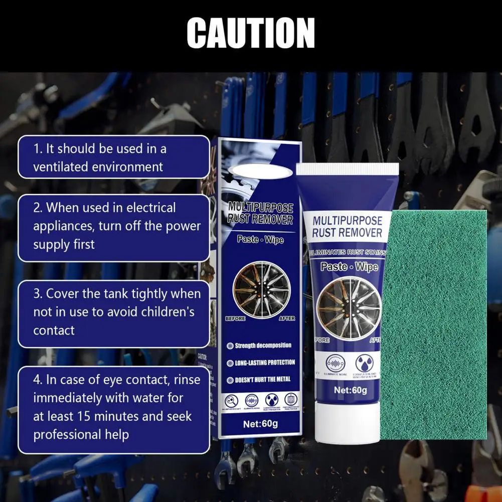 Refurbish 1 Set Useful Eliminating Corrosion Rust Cleaner Fast Effect Rust Remover Cream Not Stimulating for Home
Refurbish 1 Set Useful Eliminating Corrosion Rust Cleaner Fast Effect Rust Remover Cream Not Stimulating for Home