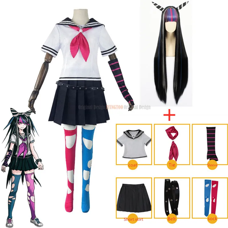Anime Dangan Ronpa 2 Ibuki Mioda Cosplay Costumes Women Dress Girls Jk School Uniform Halloween Skirt Set
Anime Dangan Ronpa 2 Ibuki Mioda Cosplay Costumes Women Dress Girls Jk School Uniform Halloween Skirt Set