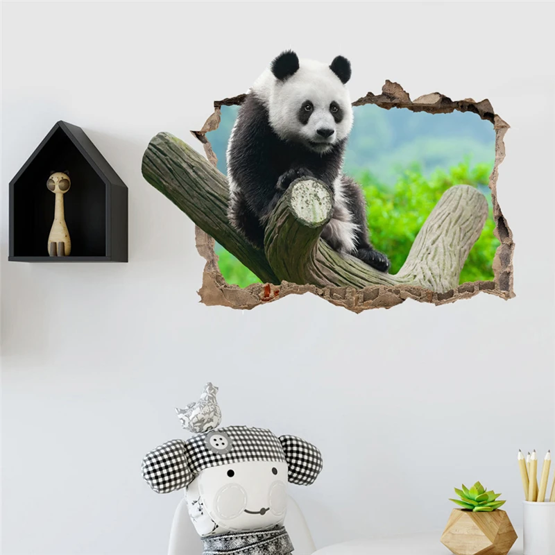 3D Window View Cute Panda On The Tree Branch Wall Stickers Self-adhesive Baby Children's Room Ins Home Decoration on The Wall
3D Window View Cute Panda On The Tree Branch Wall Stickers Self-adhesive Baby Children's Room Ins Home Decoration on The Wall