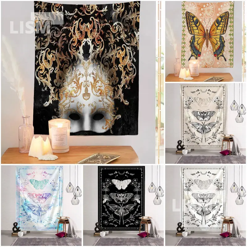 Tarot Witchcraft Tapestry Wall Hanging Aesthetic Living Room Boho Home Decor Fabric Psychedelic Butterfly Decorative Background
Tarot Witchcraft Tapestry Wall Hanging Aesthetic Living Room Boho Home Decor Fabric Psychedelic Butterfly Decorative Background