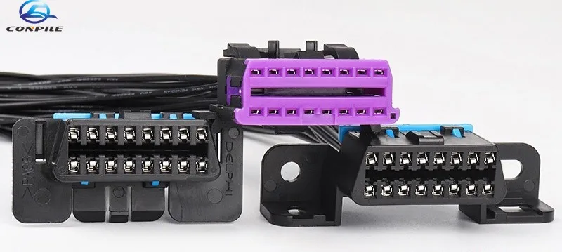 Автомобильный разъем OBDII 16 контактный разъем для автомобильного ECU OBD2 тестер
Автомобильный разъем OBDII 16 контактный разъем для автомобильного ECU OBD2 тестер