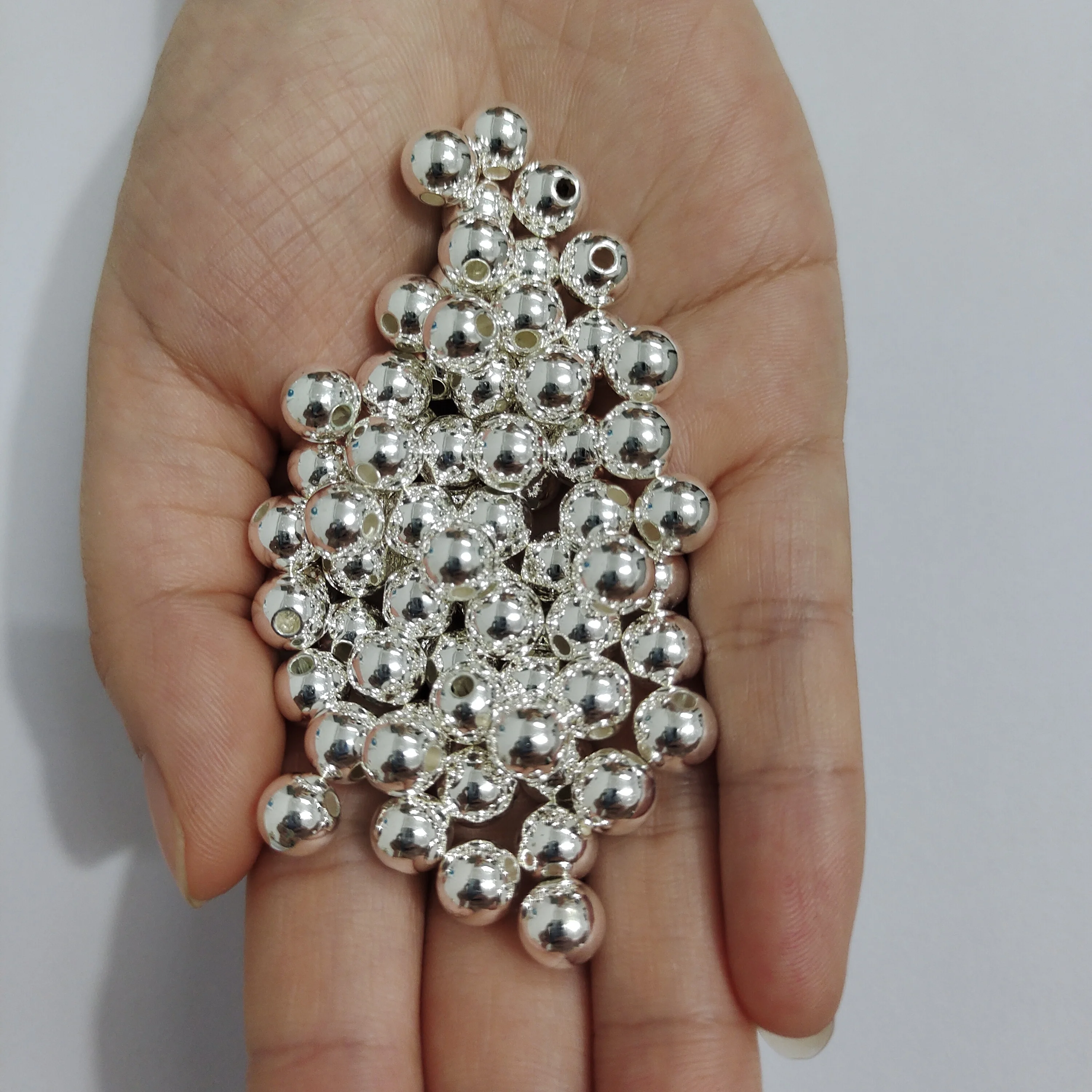 Silver Plated 3-12mm Straight Hole Round Imitation Plastic Pearl Jewelry Accessories Beads 
Silver Plated 3-12mm Straight Hole Round Imitation Plastic Pearl Jewelry Accessories Beads