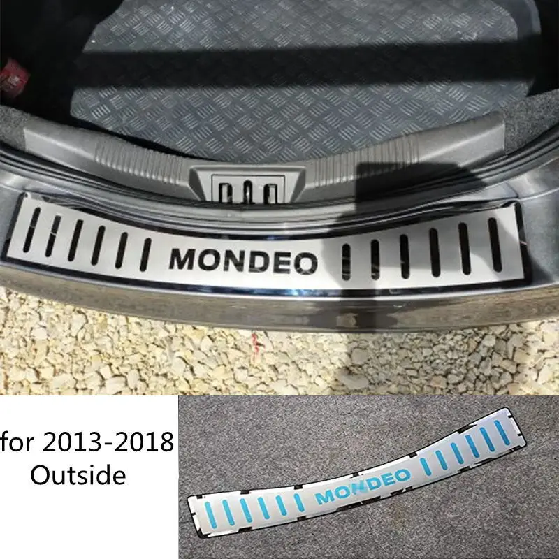 For Ford Mondeo 2013-2018 stainless steel car Trunk threshold Guard plate Anti-scratch protection car accessories 
For Ford Mondeo 2013-2018 stainless steel car Trunk threshold Guard plate Anti-scratch protection car accessories