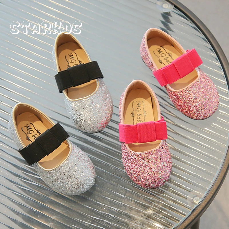 Luxury Pink Bowknot Ballet Flats Girls Glitter Princess Loafers Toddler Child Soft Sole Bling Mary Janes Shoes 
Luxury Pink Bowknot Ballet Flats Girls Glitter Princess Loafers Toddler Child Soft Sole Bling Mary Janes Shoes