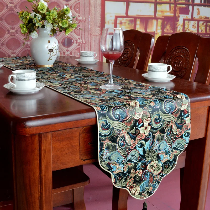

Скатерть для стола в китайском стиле, скатерть для чайного столика, украшение стола в виде флага
