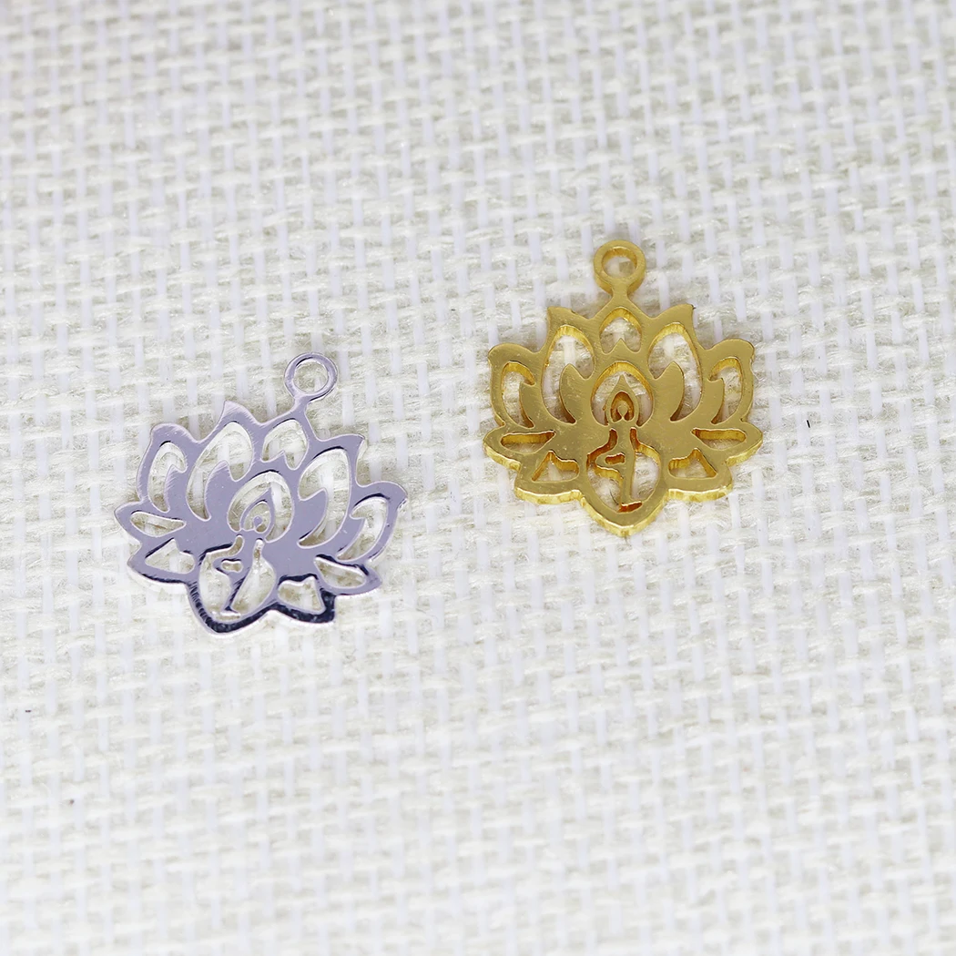 5PCS Elegant Lotus Flower Of Life Pendant DIY Stainless Steel Gift For Women Men Charm Pendant For Bracelet Jewelry Findings 
5PCS Elegant Lotus Flower Of Life Pendant DIY Stainless Steel Gift For Women Men Charm Pendant For Bracelet Jewelry Findings