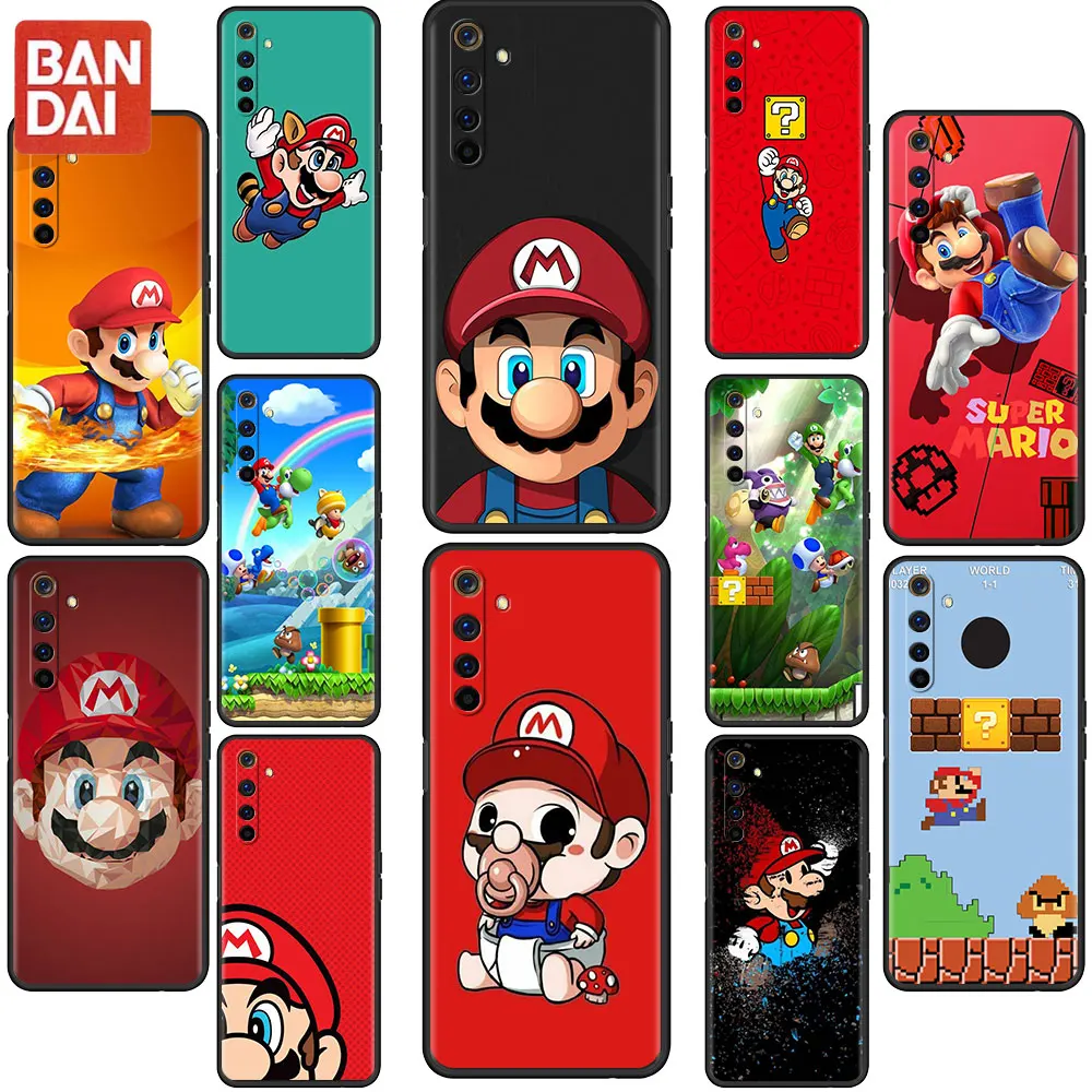 Super Mario Game Cute Case For Realme 8 7 6 5 Pro C21 C21Y C3 C11 XT C25 for Oppo A53 A93 A95 5G A52 Black Soft Phone Capa
Super Mario Game Cute Case For Realme 8 7 6 5 Pro C21 C21Y C3 C11 XT C25 for Oppo A53 A93 A95 5G A52 Black Soft Phone Capa