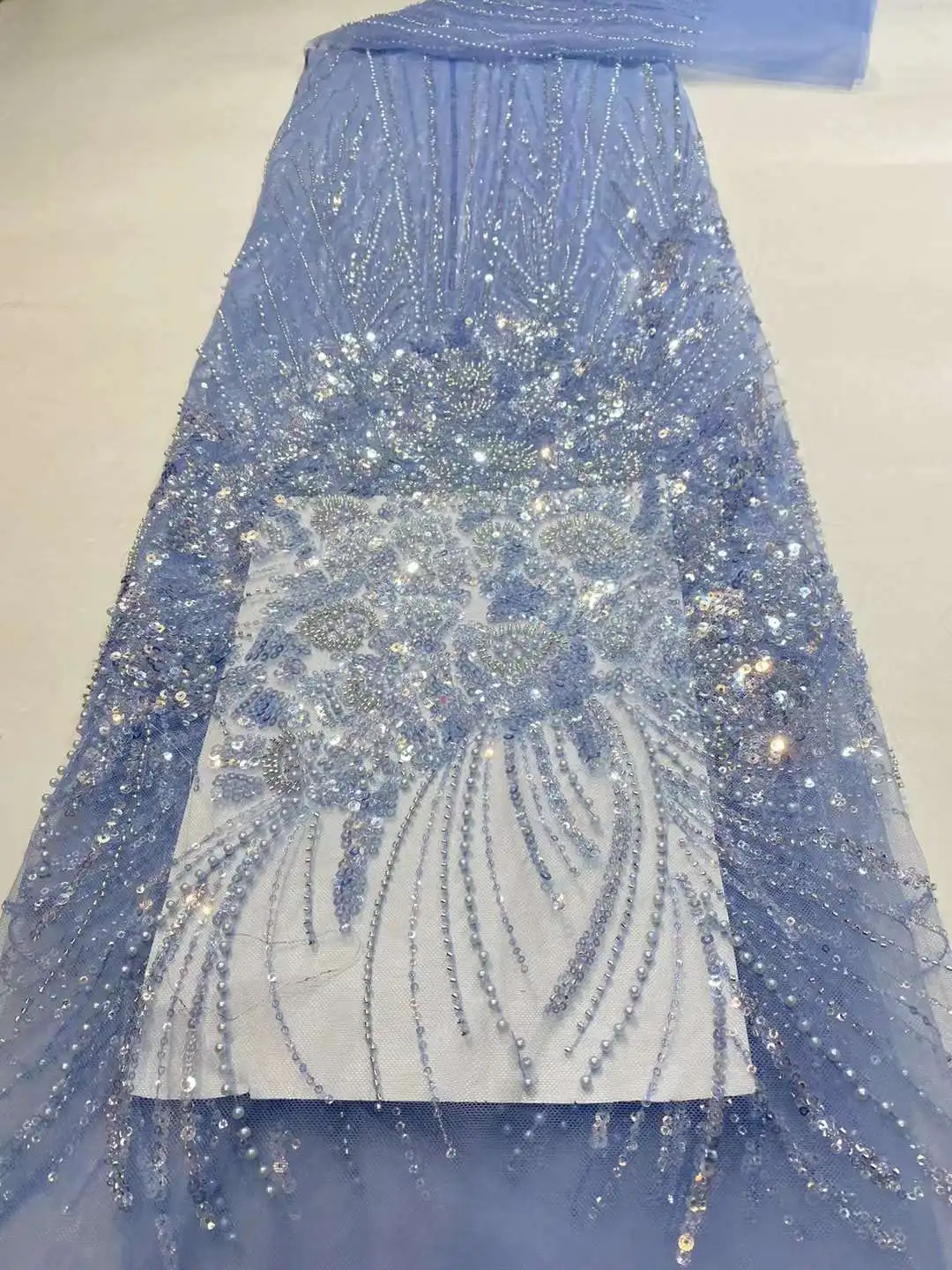 New Design African Lace Fabric 2022 High Quality Tulle Lace Pearl Groom Nigerian Lace Fabric Sequin Embroidery For Wedding Party
New Design African Lace Fabric 2022 High Quality Tulle Lace Pearl Groom Nigerian Lace Fabric Sequin Embroidery For Wedding Party