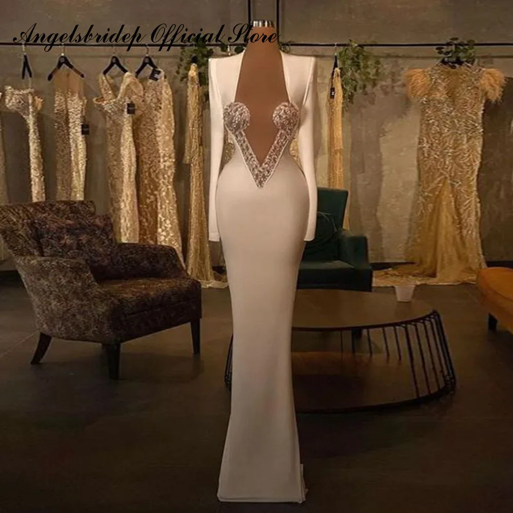Angelsbridep Long Sleeves Beaded Wedding Dresses 2022 Mermaid Bride Dress Customize Made Saudi Arabia For Women Vestido De Novia
Angelsbridep Long Sleeves Beaded Wedding Dresses 2022 Mermaid Bride Dress Customize Made Saudi Arabia For Women Vestido De Novia