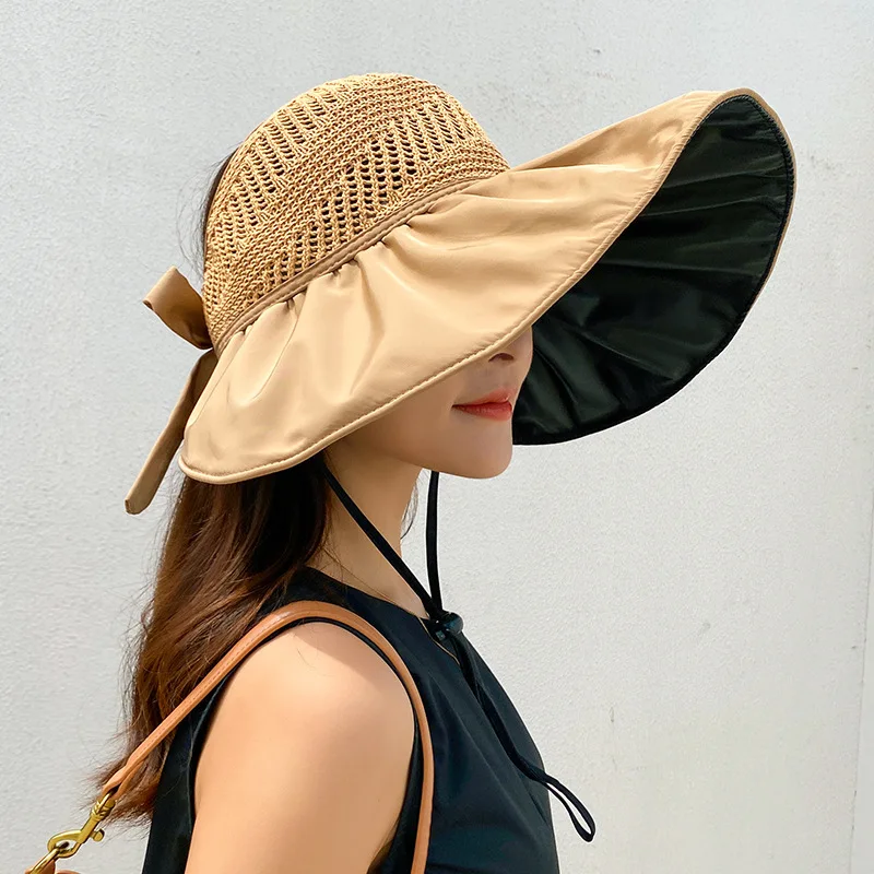 Hat Women's Summer Big Brim All-Match Bucket Hat Bow Sun Hat Face Cover Sun-Proof Hat Sun Hat
Hat Women's Summer Big Brim All-Match Bucket Hat Bow Sun Hat Face Cover Sun-Proof Hat Sun Hat