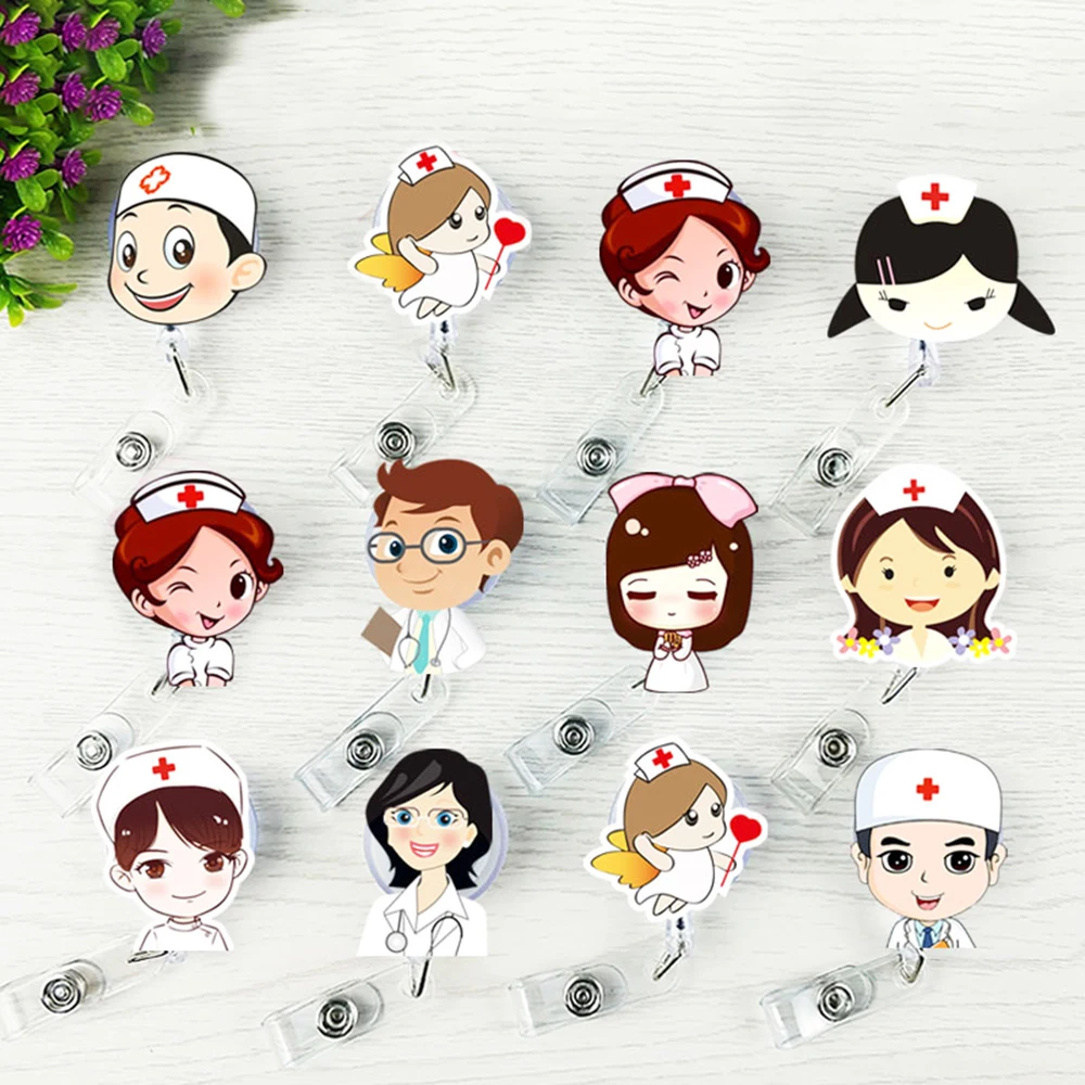 Retractable Cute Badge Reel Holder Kawaii Doctors Nurse Office Pull Lanyard Name Tag Card Holder ID Badge Reel Office Supplies
Retractable Cute Badge Reel Holder Kawaii Doctors Nurse Office Pull Lanyard Name Tag Card Holder ID Badge Reel Office Supplies
