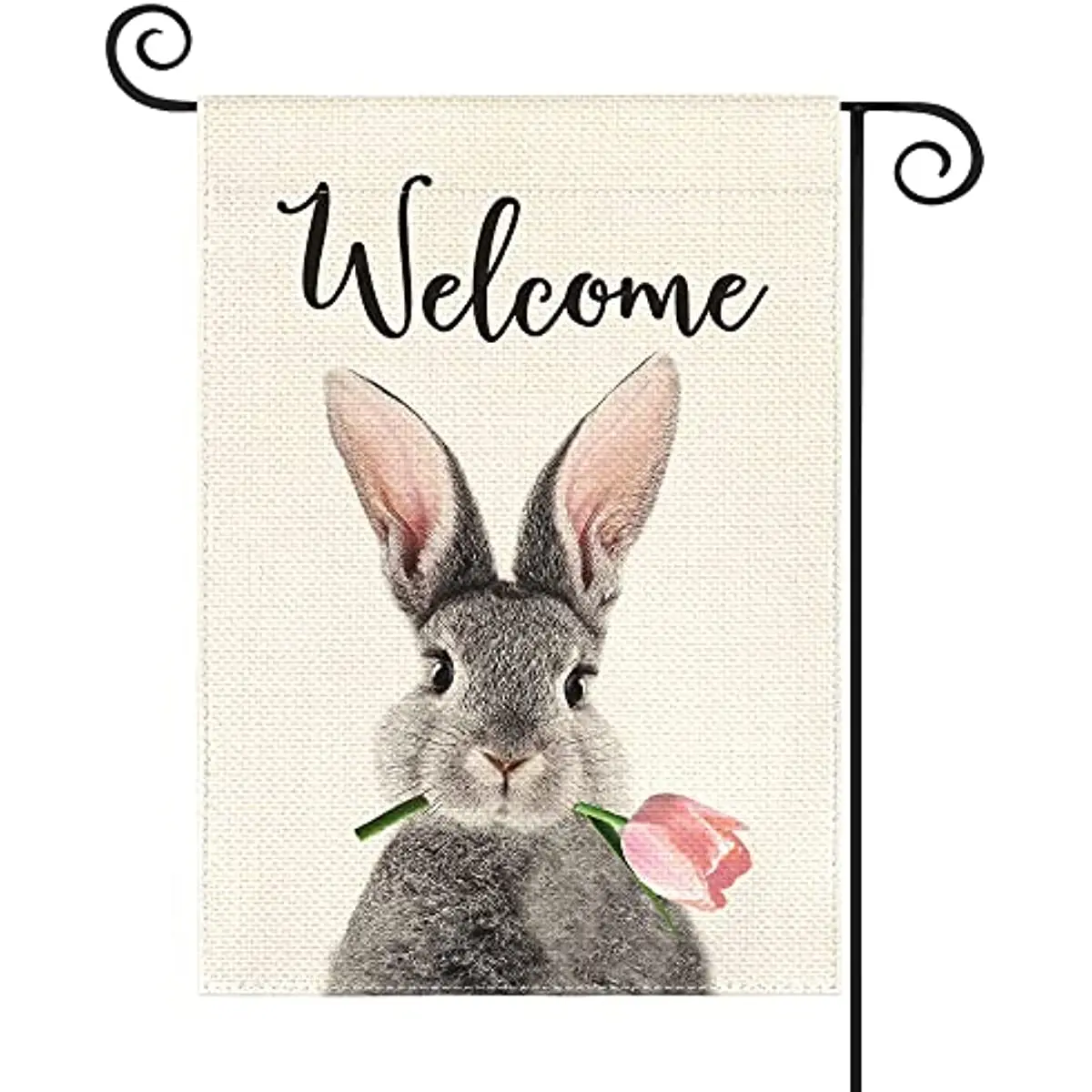 Welcome Rabbit Garden Flag Double Sided, Spring Easter Bunny Tulip Holiday Yard Outdoor Decoration
Welcome Rabbit Garden Flag Double Sided, Spring Easter Bunny Tulip Holiday Yard Outdoor Decoration