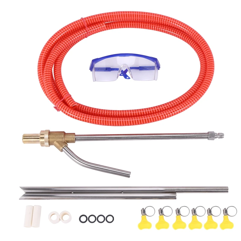 Pressure Washer Sandblasting Kit, Wet Sandblaster Attachment, 5000 PSI, 1/4 Inch Quick Disconnect 1Set
Pressure Washer Sandblasting Kit, Wet Sandblaster Attachment, 5000 PSI, 1/4 Inch Quick Disconnect 1Set