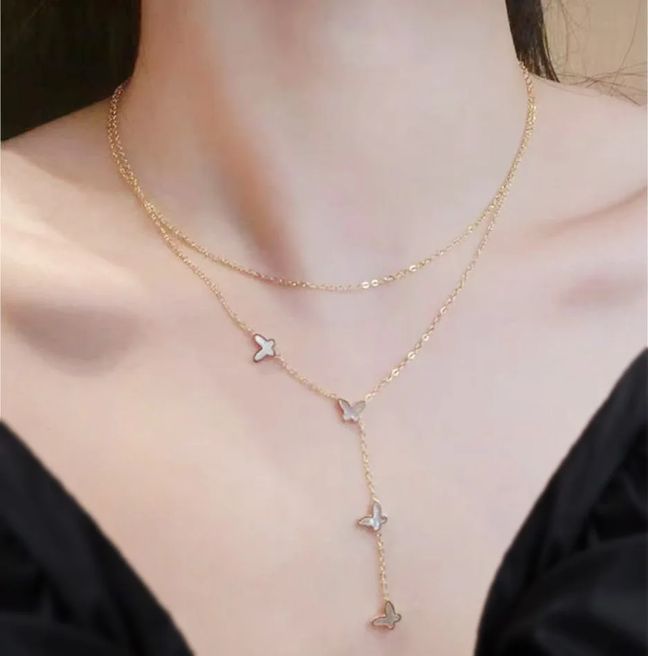 Stainless Steel 18K Necklace Betterfly Jewelry for Women
Stainless Steel 18K Necklace Betterfly Jewelry for Women