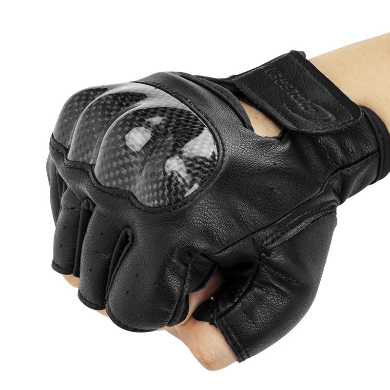 Men's Gloves Half Finger Motorcycle Gloves Carbon Fiber Black Leather Summer Outside Powersport Guantes Moto Protective Gear
Men's Gloves Half Finger Motorcycle Gloves Carbon Fiber Black Leather Summer Outside Powersport Guantes Moto Protective Gear