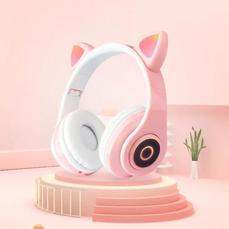 Cat ears Bluetooth headset LED wireless cartoon headset 5.0 head wearing folding card radio animation headphones, cute girl
Cat ears Bluetooth headset LED wireless cartoon headset 5.0 head wearing folding card radio animation headphones, cute girl