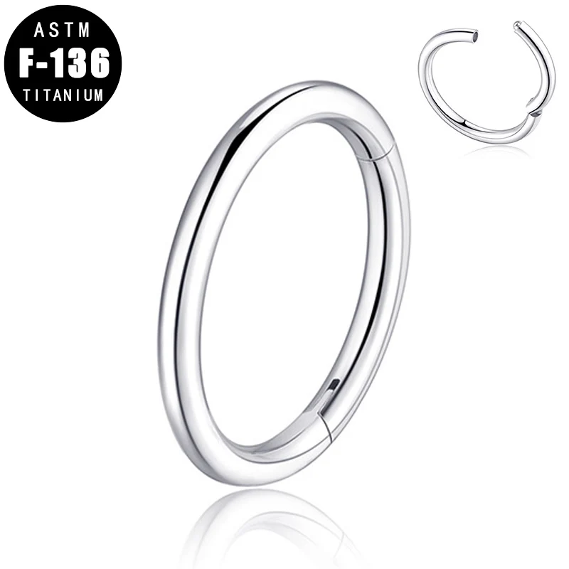 ASTM F136 Titanium Hinged Hoop Segment Rings Ear Cartilage Tragus Helix Lip Studs 16G Nose Ring Women Piercing Body Jewelry
ASTM F136 Titanium Hinged Hoop Segment Rings Ear Cartilage Tragus Helix Lip Studs 16G Nose Ring Women Piercing Body Jewelry