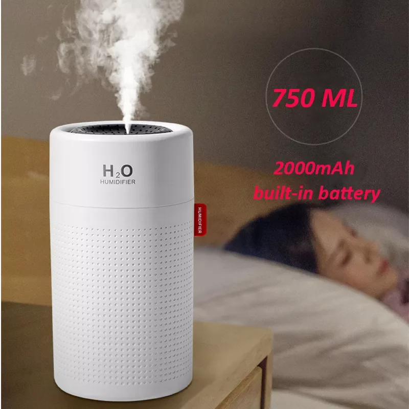 NEW2023 750ml Large Capacity Air Humidifier 2000mAh USB Rechargeable Wireless Ultrasonic Aroma Water Mist Diffuser Light Umidifi
NEW2023 750ml Large Capacity Air Humidifier 2000mAh USB Rechargeable Wireless Ultrasonic Aroma Water Mist Diffuser Light Umidifi