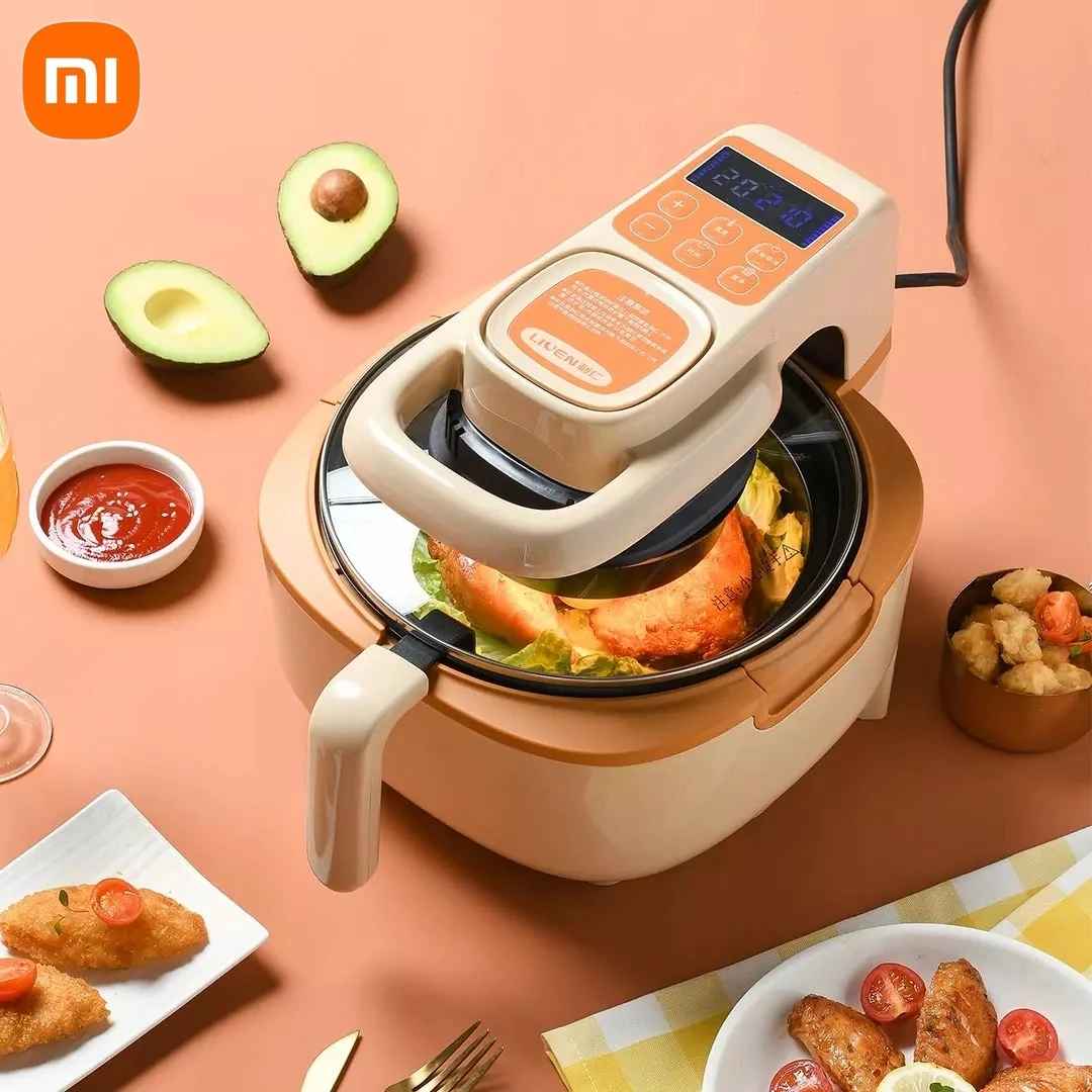 MIUI 5L Xiaomi Electric Air Fryer Fully Automatic 360°Baking LED Touchscreen Deep Fryer without Oil 1100W
MIUI 5L Xiaomi Electric Air Fryer Fully Automatic 360°Baking LED Touchscreen Deep Fryer without Oil 1100W