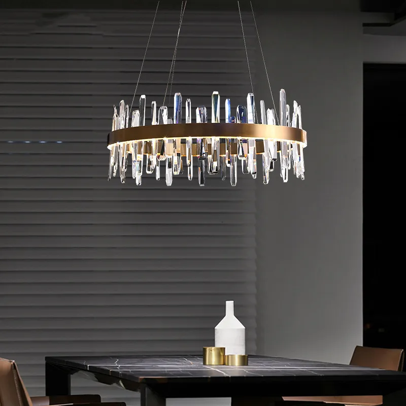 Modern Light Luxury Living Room Crystal Chandelier Villa Hotel Bedroom Restaurant Round Oval Hanging Three-tone Lighting Lamps
Modern Light Luxury Living Room Crystal Chandelier Villa Hotel Bedroom Restaurant Round Oval Hanging Three-tone Lighting Lamps