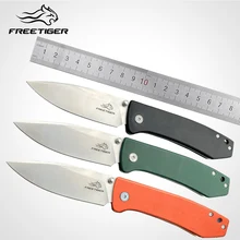 FREETIGER FT2103 Folding Knife D2 Steel Outdoor Hunting Survival Tactical Hunting Hiking EDC Pocket Clip Knives Camping Tools