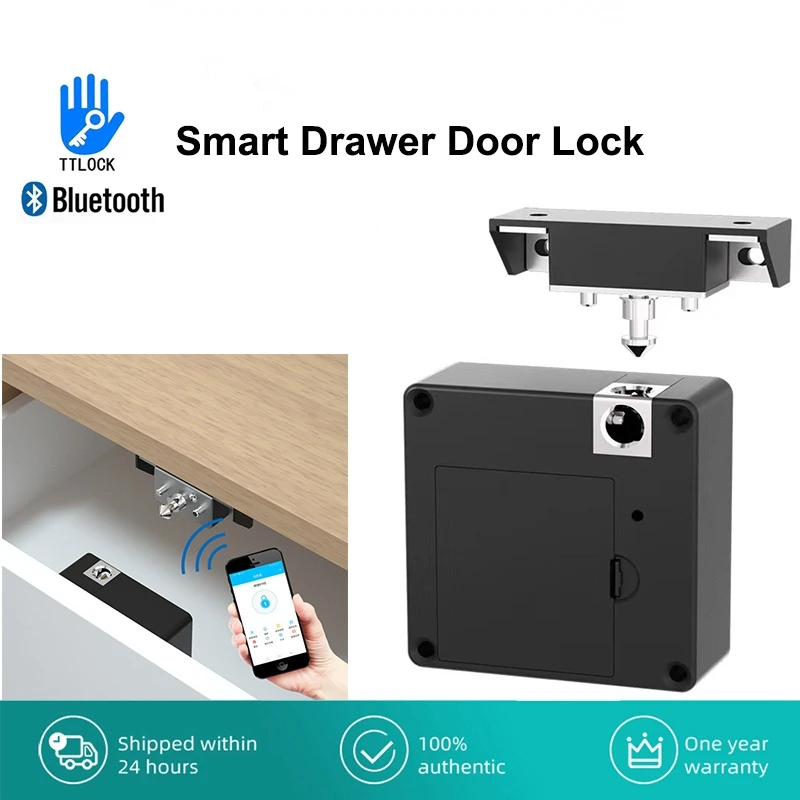 Electronic Lock Smart Drawer RFID Hidden Door Lock with ttlock APP Unlock DIY Wooden Cabinet Locks Battery Powered Security Best
Electronic Lock Smart Drawer RFID Hidden Door Lock with ttlock APP Unlock DIY Wooden Cabinet Locks Battery Powered Security Best
