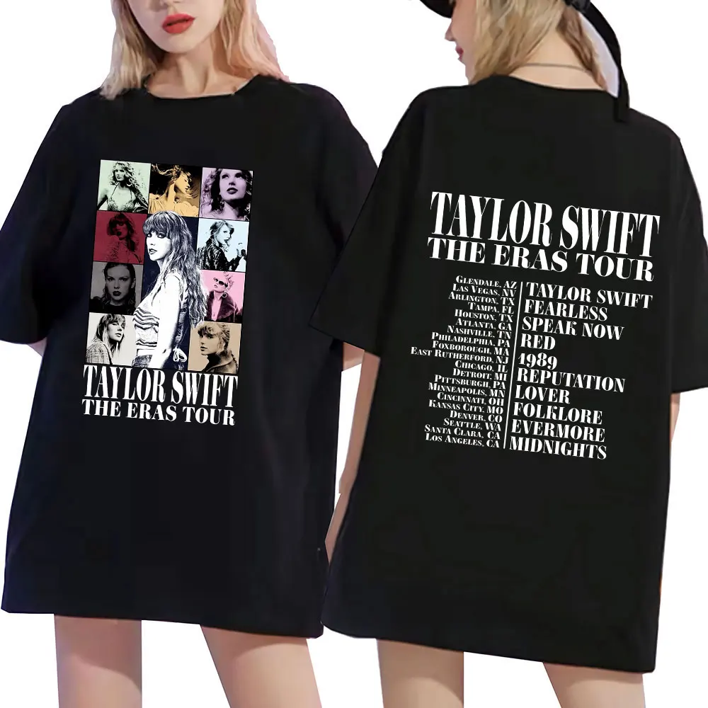 Music Times Tour Printed Taylor T-shirt Men's Women's Short Sleeve Cotton Fashion Harajuku Oversized Ins High Quality Loose Tees
Music Times Tour Printed Taylor T-shirt Men's Women's Short Sleeve Cotton Fashion Harajuku Oversized Ins High Quality Loose Tees