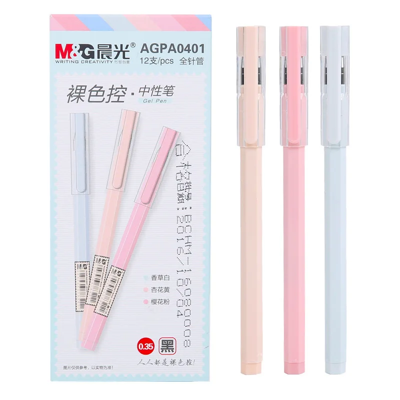 12pcs/box AGPA0401 Gel Pen Nude Color Control Simple Student Signature Pen 0.35mm Candy-colored Writing Pen
12pcs/box AGPA0401 Gel Pen Nude Color Control Simple Student Signature Pen 0.35mm Candy-colored Writing Pen