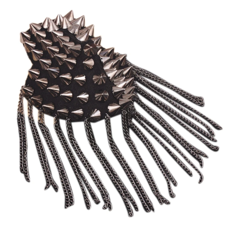 U2JF Tassel Epaulet Epaulet Shoulder Pads Punk Pointed Cone Shoulder Jewelry Chain Punk Jewelry Stage Costume
U2JF Tassel Epaulet Epaulet Shoulder Pads Punk Pointed Cone Shoulder Jewelry Chain Punk Jewelry Stage Costume