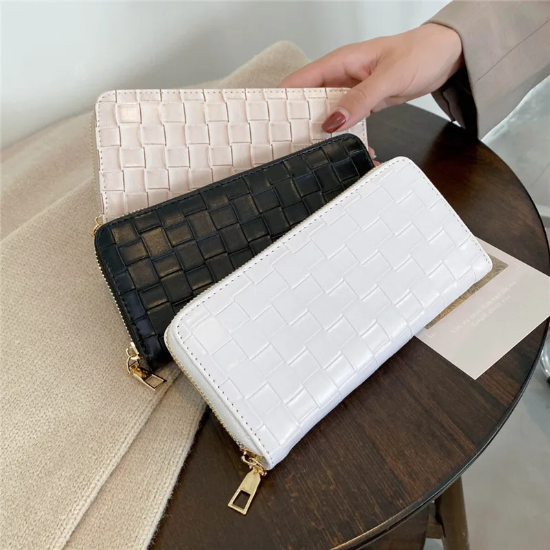 The New Woven Wallet Is Simple and Fashionable, with Large Capacity and Long Zippered Wallet for Ladies Girl Purse
The New Woven Wallet Is Simple and Fashionable, with Large Capacity and Long Zippered Wallet for Ladies Girl Purse
