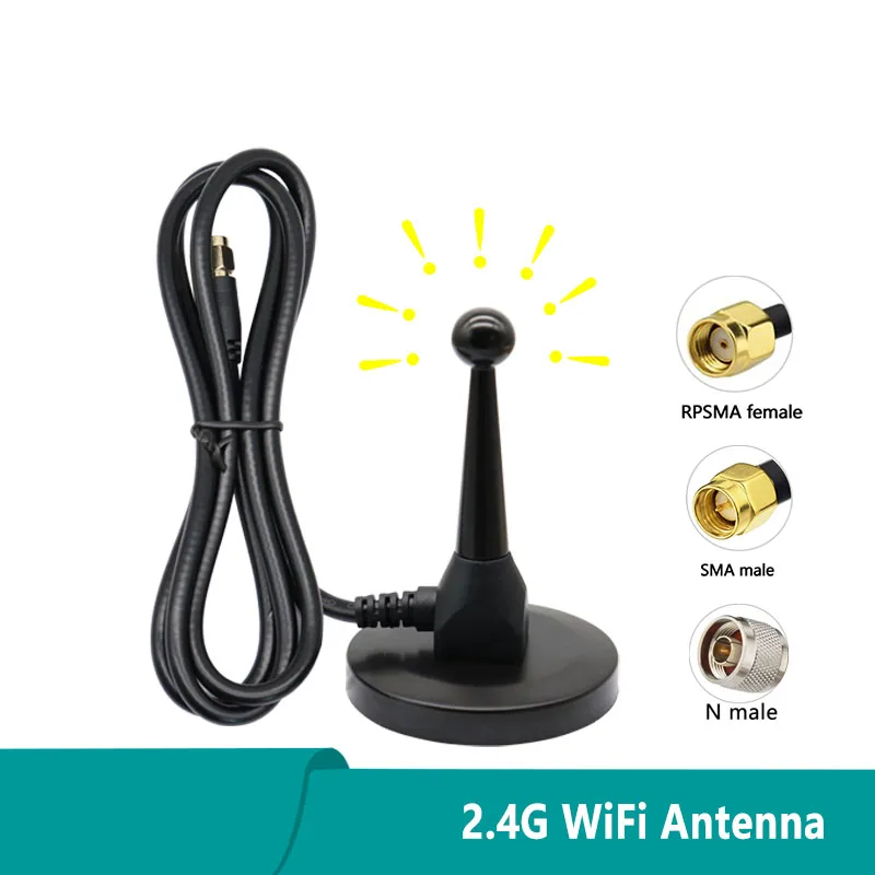 

Omni Wireless Antenna for Smart Home, Internal-Pure Copper Bar, 2.4G WiFi Aerial, High Gain 12dbi, N SMA Male, 2400-2500Mhz