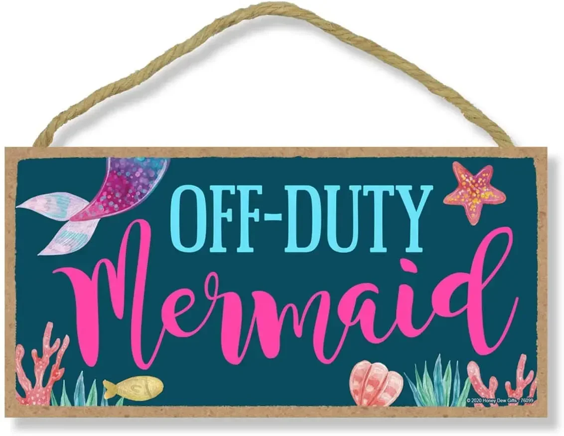 Off-Duty Mermaid Funny Wood Hanging Wall Signs, Decorative Wooden Home Decor
Off-Duty Mermaid Funny Wood Hanging Wall Signs, Decorative Wooden Home Decor