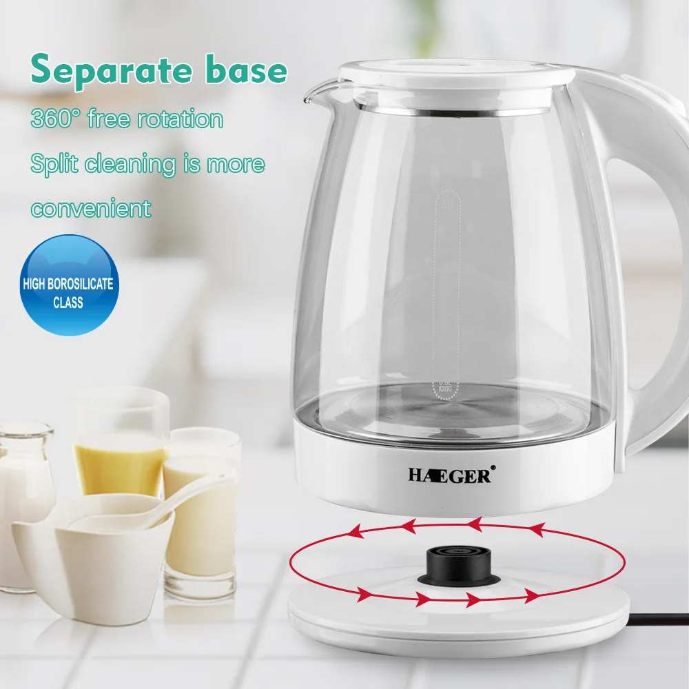 Water Kettle Electric Kettle Tea Coffee Borosilicate Glass 2L 2200W Portable Teapot Household Appliances For Home Water Boiler
Water Kettle Electric Kettle Tea Coffee Borosilicate Glass 2L 2200W Portable Teapot Household Appliances For Home Water Boiler