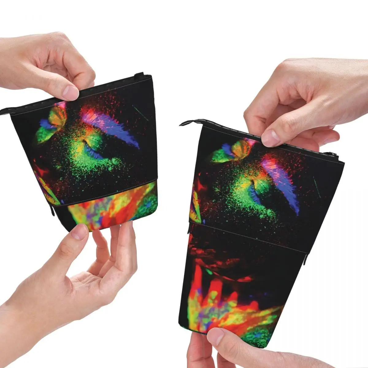 Women Head Art Fold Pencil Case Glowing Woman Back to School Girls Boys Standing Pencil Box Simple Pen Bags
Women Head Art Fold Pencil Case Glowing Woman Back to School Girls Boys Standing Pencil Box Simple Pen Bags