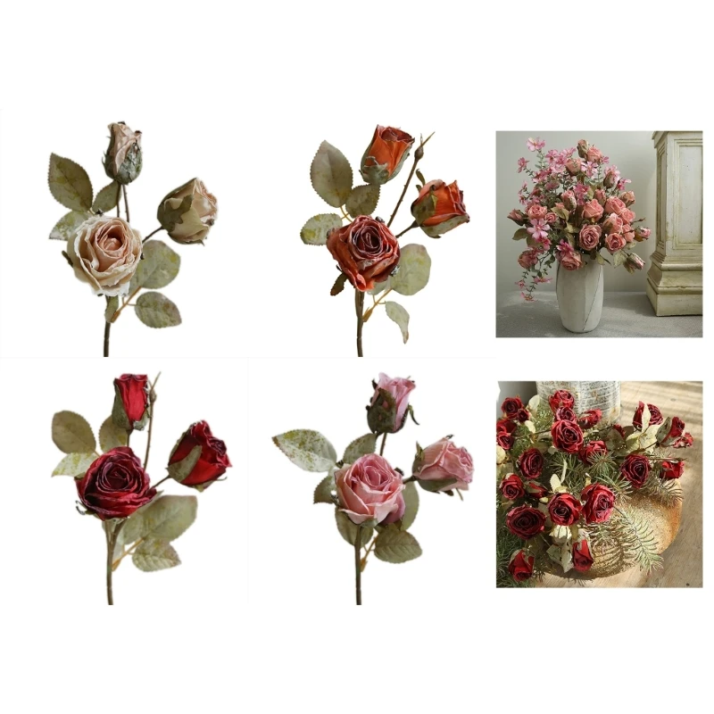 European Retro Rose Artificial Flowers Bouquet Amazing Fake Flowers Elegant Home Wedding Decorations for Household DropShip
European Retro Rose Artificial Flowers Bouquet Amazing Fake Flowers Elegant Home Wedding Decorations for Household DropShip