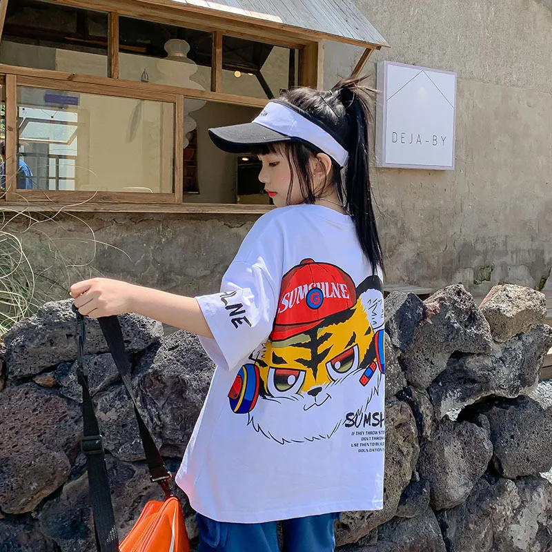 8 10 years Girls Summer White Tops Cartoon Lion Print Fashion Casual Loose T-shirt menina de 12 anos porno
8 10 years Girls Summer White Tops Cartoon Lion Print Fashion Casual Loose T-shirt menina de 12 anos porno