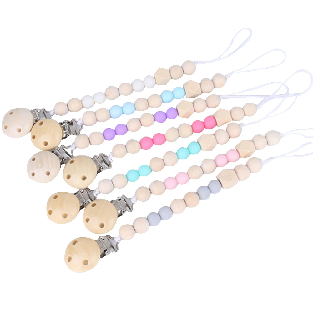 Baby Pacifier Clip Chain Wooden Beads Dummy Clip Chupetas Soother Chew Pacifier Clips Leash Nipple Holder
Baby Pacifier Clip Chain Wooden Beads Dummy Clip Chupetas Soother Chew Pacifier Clips Leash Nipple Holder