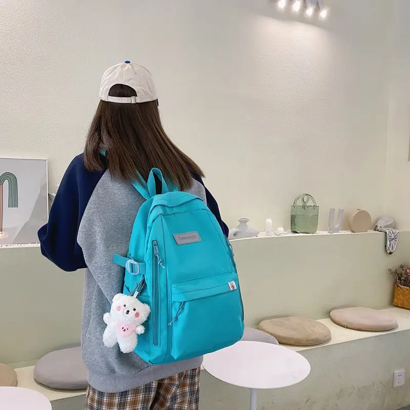 Free Ship Large-capacity Women Multi-Pocket Nylon Backpack Ins Junior High School Student School Bag Female Girl Laptop Book
Free Ship Large-capacity Women Multi-Pocket Nylon Backpack Ins Junior High School Student School Bag Female Girl Laptop Book