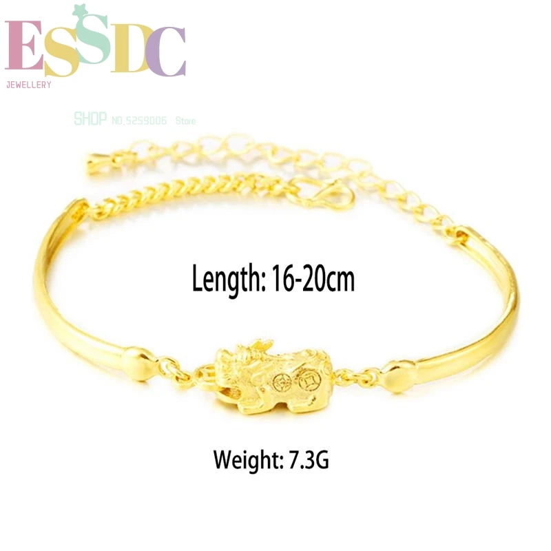 Europe Simple Style Amulet Animal Pixiu Charm Imitation Gold Copper Chain Bracelet for Women Bride Wedding Wholesale
Europe Simple Style Amulet Animal Pixiu Charm Imitation Gold Copper Chain Bracelet for Women Bride Wedding Wholesale
