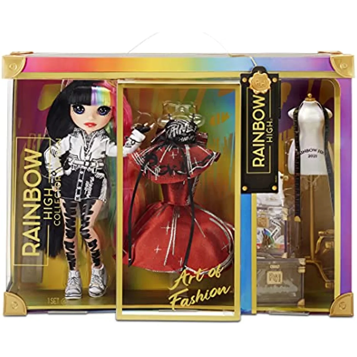 Коллекционная Модная Кукла Rainbow High 2021 Jett Dawson с черными радужными волосами, 2 дизайнерских костюма для смешивания и сочетания, игрушки
Коллекционная Модная Кукла Rainbow High 2021 Jett Dawson с черными радужными волосами, 2 дизайнерских костюма для смешивания и сочетания, игрушки