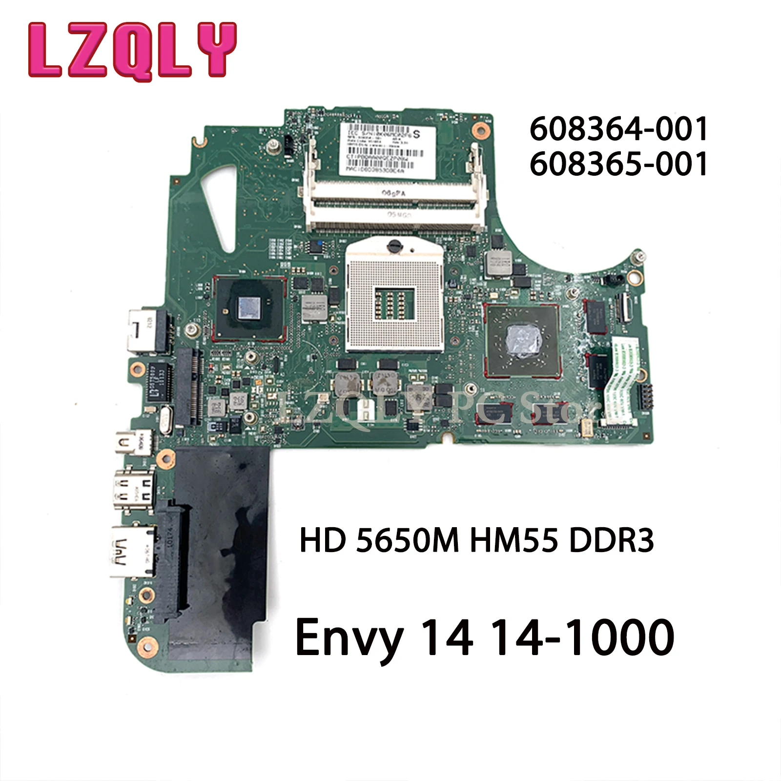 LZQLY For HP Envy 14 14-1000 6050A2316601-MB-A04 608364-001 608365-001 Laptop Motherboard HD 5650M HM55 DDR3 Free CPU
LZQLY For HP Envy 14 14-1000 6050A2316601-MB-A04 608364-001 608365-001 Laptop Motherboard HD 5650M HM55 DDR3 Free CPU