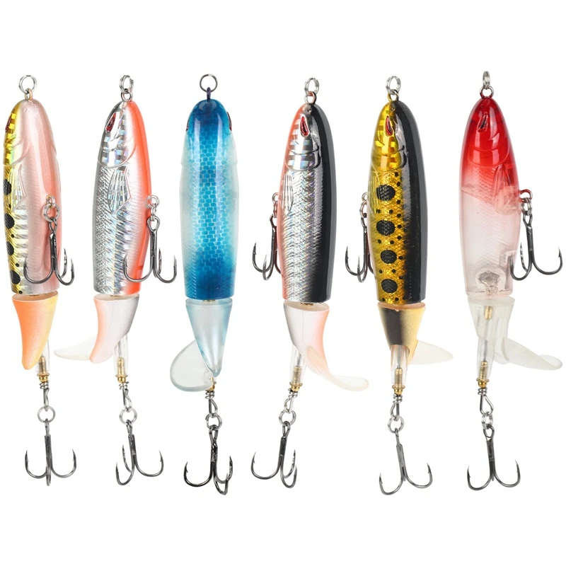 6Pcs With Box Whopper Plopper 100Mm 13G Floating Popper Fishing Lure Artificial Hard Bait Wobbler Rotating Tail Fishing Tackle
6Pcs With Box Whopper Plopper 100Mm 13G Floating Popper Fishing Lure Artificial Hard Bait Wobbler Rotating Tail Fishing Tackle
