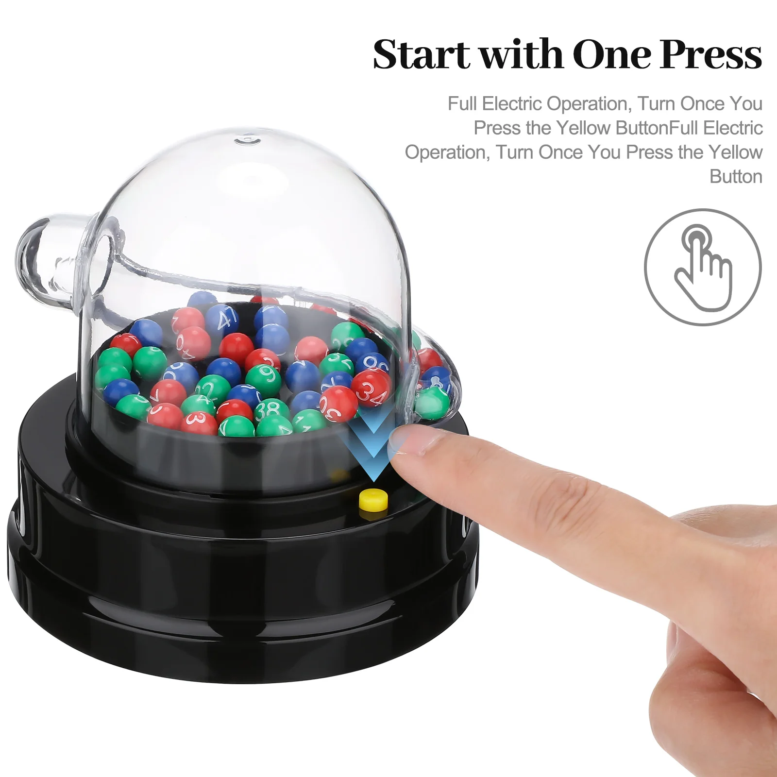 Electric Fortunate Picking Machine, Bingo Game Machine Lottery Machine Portable 1PC ( Batteries Not Included ) )
Electric Fortunate Picking Machine, Bingo Game Machine Lottery Machine Portable 1PC ( Batteries Not Included ) )