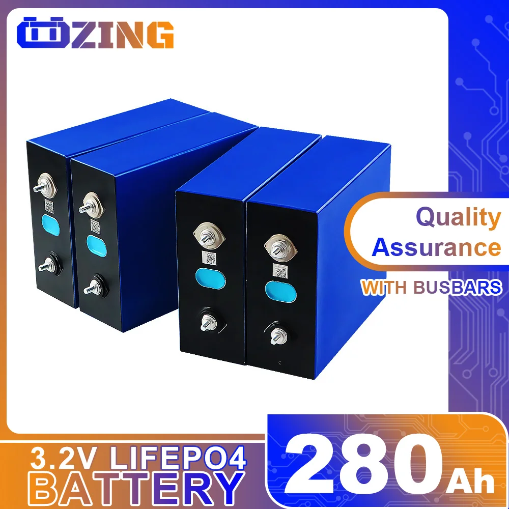 16PCS 3.2V Lifepo4 280Ah Battery Grade A lifepo4 Cell DIY 12V 24V 48V Solar Battery for RV EV Boats for RV Vans Campers EV Boats
16PCS 3.2V Lifepo4 280Ah Battery Grade A lifepo4 Cell DIY 12V 24V 48V Solar Battery for RV EV Boats for RV Vans Campers EV Boats