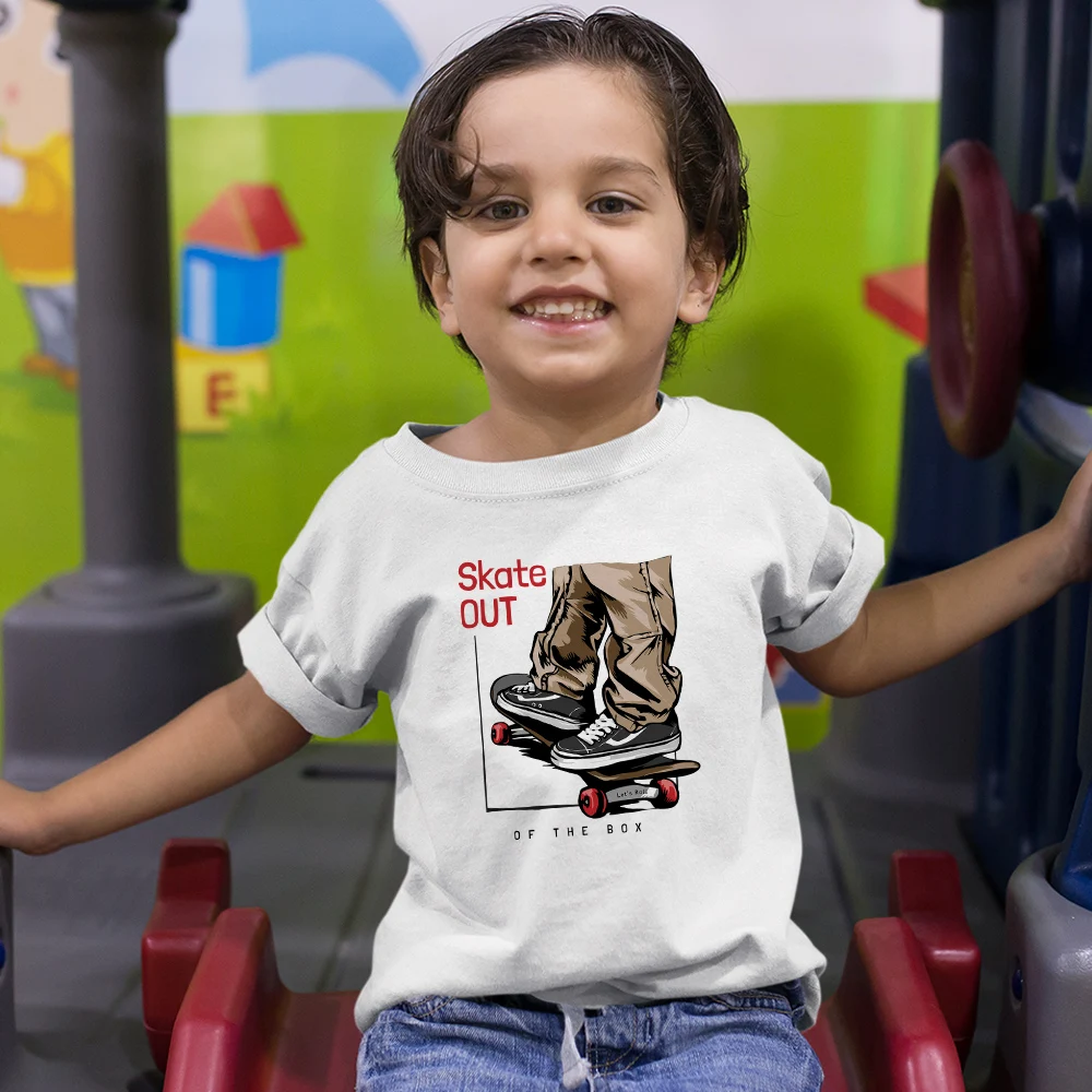 Skateboard Fashion Boys Summer Streetwear Hipster T-shirt Oversize Trend Kids Shirt American Harajuku Children's Tops Wholesale 
Skateboard Fashion Boys Summer Streetwear Hipster T-shirt Oversize Trend Kids Shirt American Harajuku Children's Tops Wholesale