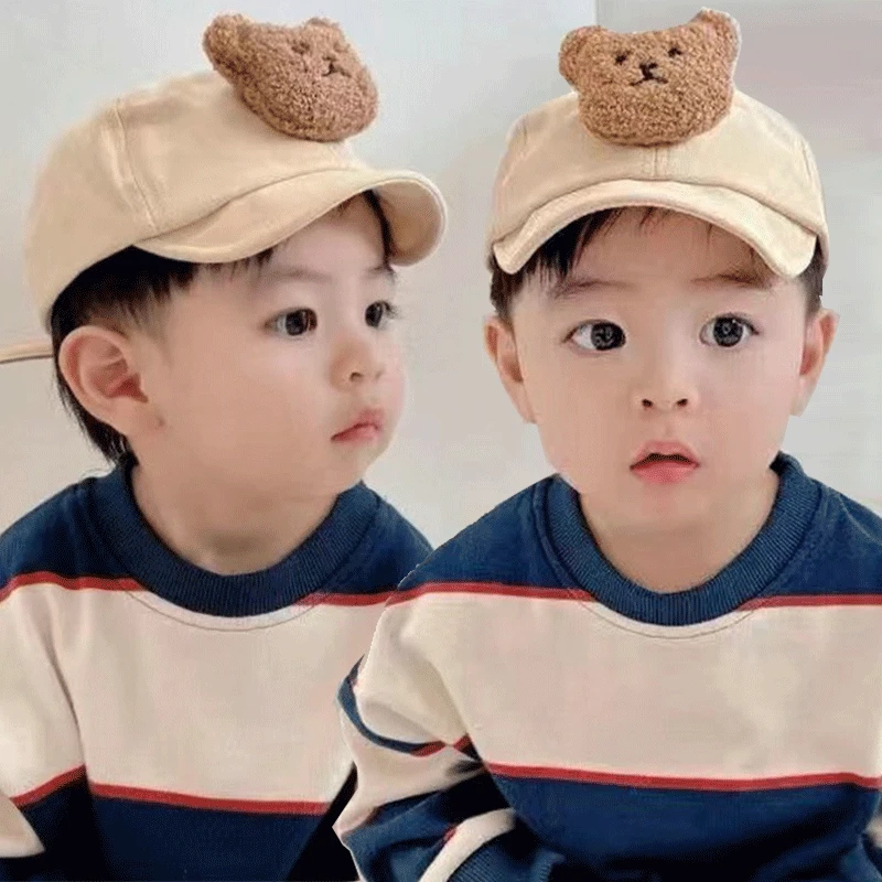 Cotton Soft Visor Baby Hat Going Out Sunshade Unisex Outdoor Travel Cute Bear Baseball Cap Toddler New Baby Hat
Cotton Soft Visor Baby Hat Going Out Sunshade Unisex Outdoor Travel Cute Bear Baseball Cap Toddler New Baby Hat