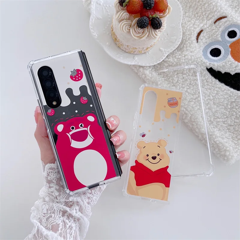 Cute Cartoon Bear Phone Case for Samsung Galaxy Z Fold 3 5G Hard PC Back Cover for ZFold3 Case Protective Shell
Cute Cartoon Bear Phone Case for Samsung Galaxy Z Fold 3 5G Hard PC Back Cover for ZFold3 Case Protective Shell